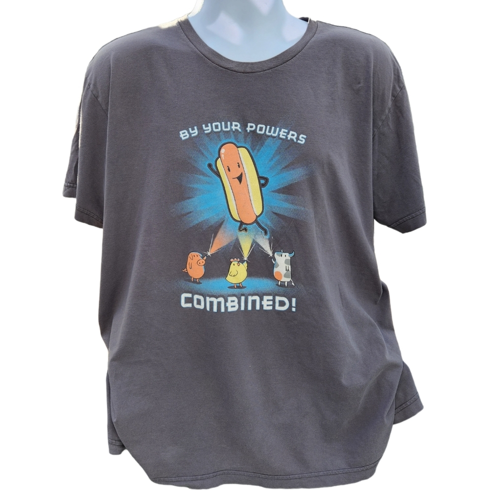 Mens Graphic T-shirt Hotdog XL